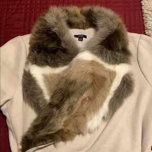 Beautiful Alfani 2x/3x Fur Collared Jacket